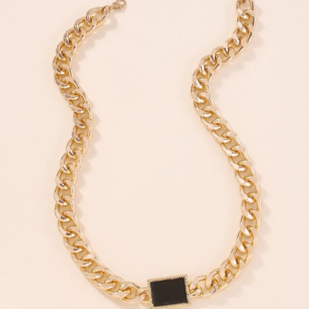 Contempoary Chain Necklace - Picture 2 of 4